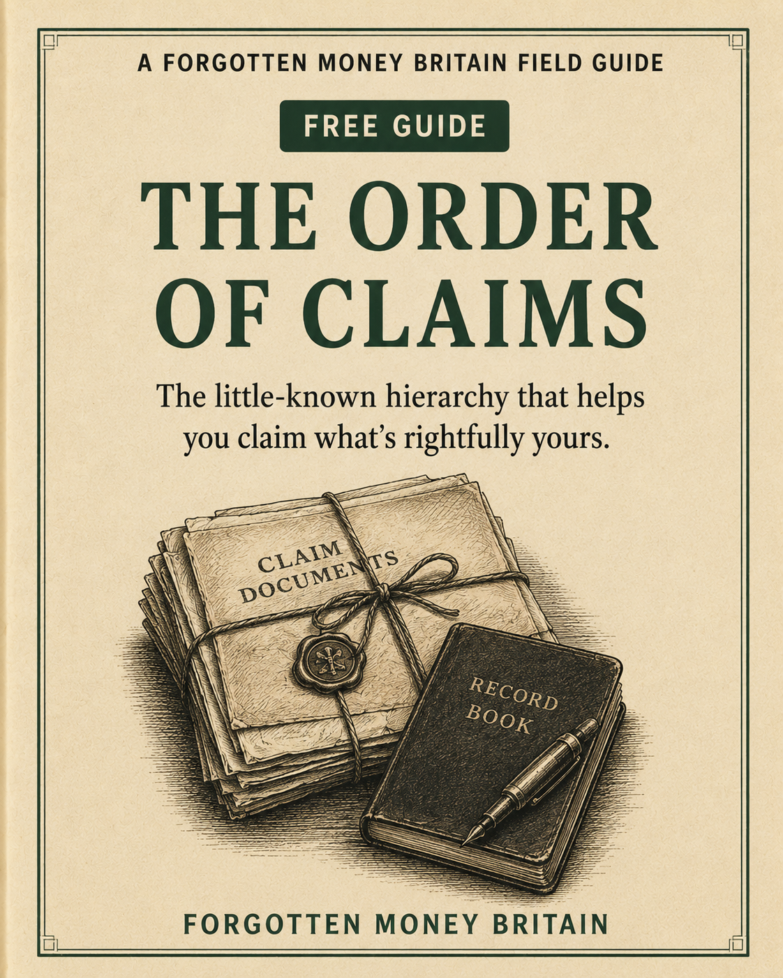 Order of Claims guide cover